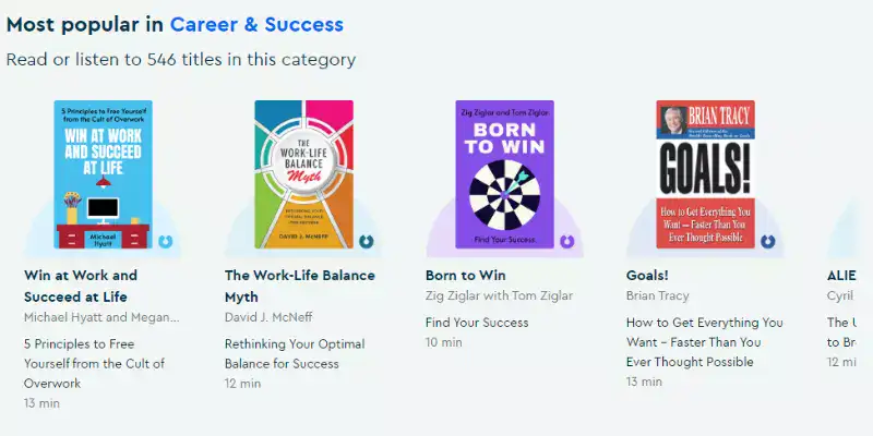 blinkist career success books