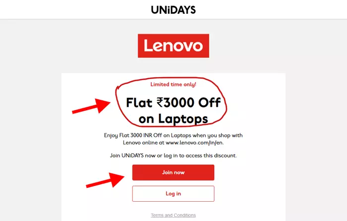 lenovo unidays sign up