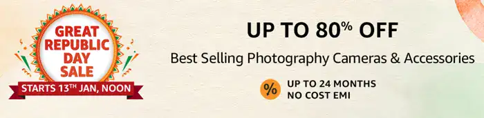 Amazon Great Republic Day Sale 2024: 10% Off with SBI Credit Card 8 amazon great republic camera deals