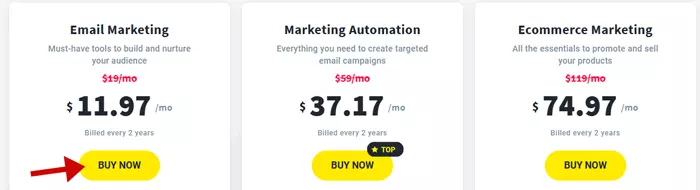 GetResponse New Year Sale 2025: Save 37% on all Plans 3 getresponse pricing during new year sale