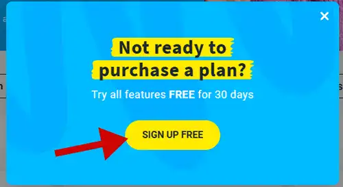 GetResponse New Year Sale 2025: Save 37% on all Plans 2 getresponse sign up free popup window